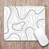 Audimi Topographic Contour Mouse Pad, Minimalist Map for Laptop Wireless Mouse, Home Office Travel, 9.5x7.9 Inch