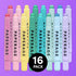 PAPERAGE Gel Highlighters, No Bleed & Smudge Free, Assorted Pastel Colors, 16 Count