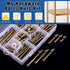 Glarks 138Pcs M6 Baby Bed Crib Screws Hardware Replacement Kit, M6x30/40/50/60/70/80MM Hex Socket Cap Screws with Nuts