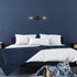 2-Light 65558 Globe Electric Reversible Vanity Light, Matte Black, Minimalist, Open Socket, Horizontal Vertical Mount