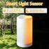 Solar flameless Candles Outdoor Waterproof,Dusk to Dawn Outdoor Lighting, Flickering fameless Reusable LED Light Candles for Lantern Garden Camping and Home Decor, 3D Wick (3"X6") Set of 2 by YOROXRG