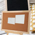 MAGICLULU Wooden Frame Message Board - Pin Board with Wood Easel Display Stand, Tripod Holder, and Cork Notes Box