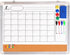 Whiteboard Monthly Wall Calendar Set | 24 x 18 inch Magnetic Dry Erase/Cork Board Planner with Accessories