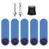 HARFINGTON 53pcs Quick Change Discs Set 1" Roll Lock Sanding Discs with