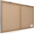Navaris Magnetic Dry Erase Board, 16 x 24 inches, Decorative White Board with 5 Magnets and Marker - Concrete