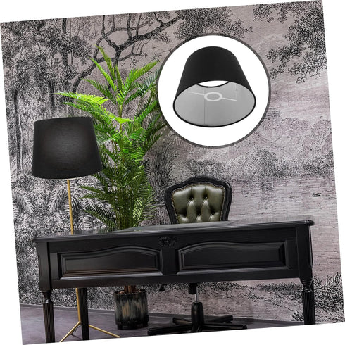 E27/E14 VILLCASE Adjustable Rustic Lamp Shade Linen Fabric Pendant Light Cover for Bedroom and Floor Lamps Decorative