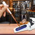 Alcohol Refractometer with ATC, 0~80% VOL Optical Handheld Concentration Tester for Distilled Beverages