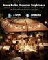 60FT 32 G40 Bulbs 2700K Dimmable VIPAR Outdoor String Lights, Patio Lights Outdoor Waterproof, Shatterproof Vintage