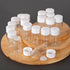 14ml Clear Glass Vial, 20pcs with White Screw Cap and Inner Plug, Leak-Proof Sealed Sample Vials