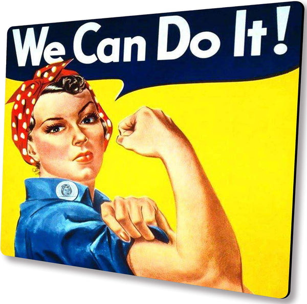 Inspirational Mouse Pad, Small Non-Slip Rubber Mousepad for Wireless Mouse with Personalized Custom Design We Can Do It