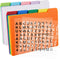 Lewtemi 50 Pieces Index Card Dividers Set with Tabs - Alphabet Tabbed Guides & Self-Adhesive Number Stickers (Multi