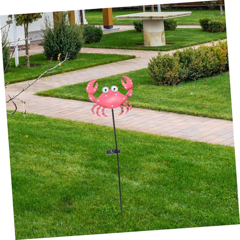 Crab-Shaped Solar Garden Light - Decorative Outdoor Lamp