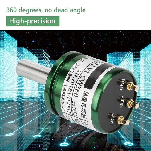 360 0.088 0-5V 12Bit Jadeshay High-Precision Hall Angle Sensor, Rotatable, Resolution, Output, Full Circle