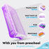 Enday Pencil Case Purple, Plastic Stackable Assorted Color Box, Large Capacity School & Office Supplies