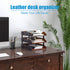Leather Desk Organizer, Thipoten 3-Tier Stackable Letter Tray Holder for Office Supplies, Paper, File, Magazine,