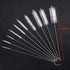 Stainless Steel Test Tube Brushes Set, Clean Brushes for Pipes, Teapot, Tumbler, Reusable Long Straw Cleaners