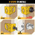 KATA 1-3/8" - 1-3/4" Door Lock Installation Kit with Large Chip-Clearance Slots for Deadbolts and Locksets