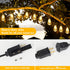 50FT 2700K 27 ST38 Bulbs, Brightever Outdoor String Lights Waterproof, Bright LED Patio Lights with Shatterproof