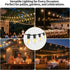 Hobbynors 25Pack G40 Bulbs,Long-Life Lights,0.6W (5W 2700K White,E12 Globe LED & Shatterproof Vintage Design,Outdoor