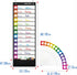 Daily Schedule Pocket Chart, Classroom Charts with 13+1 Pockets, 13 Double-Sided Reusable Colored Cards (Black, 13” x