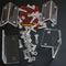 4 x Angled L Brackets, Clear Right Angle Bracket, Polished Clear Transparent Acrylic + 20x M5 Bolts, Corner