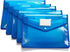 FANWU Plastic Wallet Folder Envelope, Expandable File Wallet Document Folder, Legal Size, 5 Pack Large Waterproof Pouch