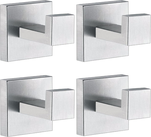 Towel Hooks for Bathrooms, Brushed Nickel Towel Hook for Kitchen Bathroom, SUS304
