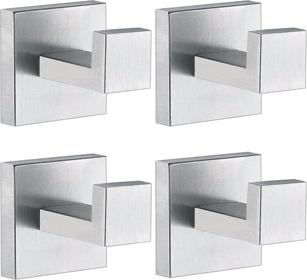 Towel Hooks for Bathrooms, Brushed Nickel Towel Hook for Kitchen Bathroom, SUS304