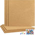 TUPARKA 6 Pack Cork Board 12"x12" - 1/4" Self-Adhesive Corkboards with 100 Push Pins for Wall Decor