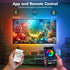 37-70in Maylit ICRGB TV LED Backlight, App Control Lights for Monitor, Music Sync Color Changing Strip Lights for Home