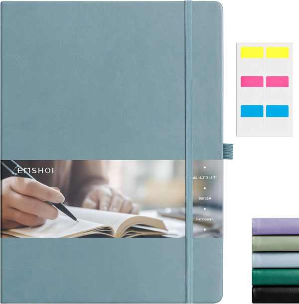 EMSHOI Lined Journal Hardcover Notebook 8.5 x 11-192 Pages A4 Large College Ruled Notebooks for Work, 100gsm Thick