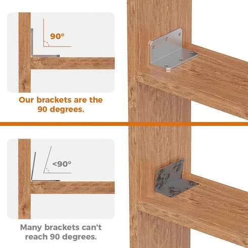 2x4 90 Shelves,Furniture,Fence-15 L Corner Brackets Heavy Duty, Angle Iron with Holes, Galvanized Degree Joist Bracket