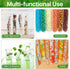 15 Pcs Clear Test Tubes for Plant Propagation - Borosilicate Glass Tubes for Hydroponic Flowers, 30 ml