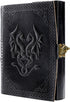 Handmade Leather Double Dragon Journal, Writing Notebook Diary for Men & Women, Unlined Paper Medium Writing Pad