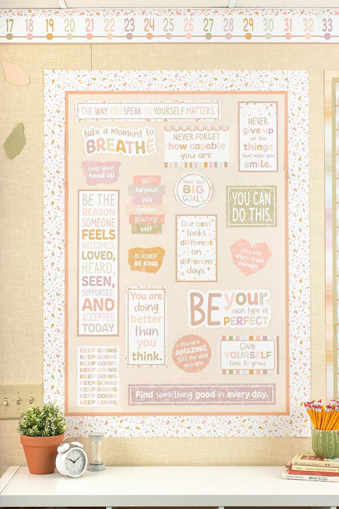 Teacher Created Resources Terrazzo Tones Mini Bulletin Board (TCR7210) by Teacher Created Resources