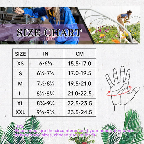 Utility Work Gloves for Women, Safety Mechanic Touch Screen Working Gloves, Flexible Breathable Yard Work