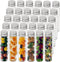 30 PCS Plastic Test Tubes with Caps (50 ml), Clear Storage Containers for Candy, Beads, and Party Decor