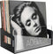 Vinyl Records Storage Organizer: Large Acrylic Holder for Albums, Wall Mount Display Crate Fits 40 Albums, Black