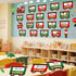 Weekgrat 42 Mindset Pcs Christmas Train Affirmation Station Bulletin Board Decoration Train Motivational Growth Cutouts