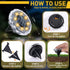 FORTULUX Swimming 16Pack) Solar Ground Lights,Solar Disc Light Outdoor Waterproof,Landscape Lighting Garden Lights