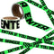 Halloween Caution Tape Glow in The Dark, 2 in x 32.8 ft, Scary Decorations for Haunted House Indoor Outdoor