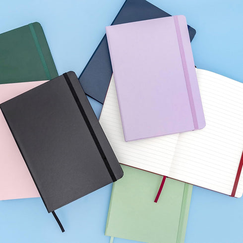 PAPERAGE Lined Journal Notebook, Blush, 160 Pages, Medium 5.6x8 in - Hardcover for Work & School