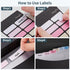 JARLINK 7 Pockets Expanding File Folder, A4 Size Accordion Document Organizer, Portable Cute Paper Organizer, Black