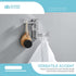 Angle Simple Swivel Towel Hook, Polished Chrome 304 Stainless Steel 3-Arm Robe Hook, Wall Mounted Towel Rack