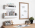 DesignOvation Beatrice Framed Magnetic Dry Erase Board, Rustic Brown, 18x27