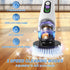 400RPM/Mins, 9 IPX7 Electric Spin Scrubber with Power LCD Display, Cordless Bathroom Cleaning Brush with Adjustable