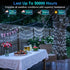 240FT 750LED Lights,12 Dimmable, Christmas Modes Cool White Outdoor String Lights with Timer & Waterproof Green Wire