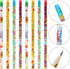 Kolewo4ever 200 pieces Happy Birthday Pencils, Colorful Printed with Top Erasers for Classroom Gifts