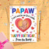 Moonlit93 Papaw - I Can't Wait For Our First Cuddle Happy Birthday From The Bump! Card - Ideas Birthday Card For Papaw