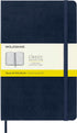 Moleskine Classic Notebook | Hard Cover Large (5" x 8.25") Squared/Grid | Sapphire Blue, 240 Pages
